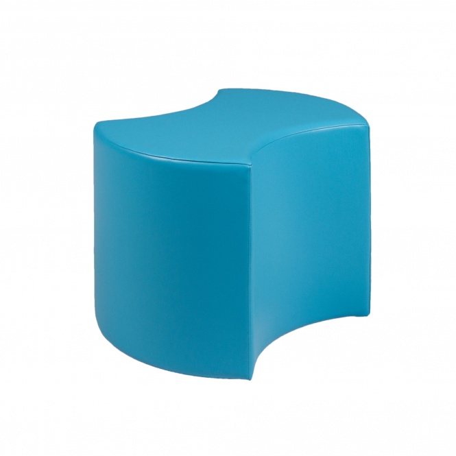 Sitzelement, Hocker rund XL mit zwei Ausschnitten, Durchmesser 56 cm, Höhe 45 cm, 
